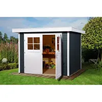 Weka Tuinhuis 227 - Antraciet - 235x239cm