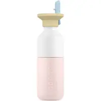 Dopper Steel 350ml Soft Pink X Flip Straw
