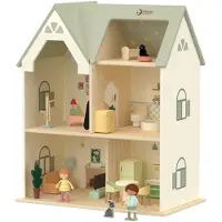 Classic World Houten Poppenhuis Cottage met meubels en accessoires