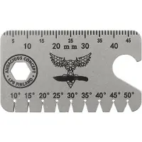 Audacious Concept Dog Tag Tool - Titanium - Stonewashed