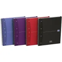 Oxford Office Essentials Schrijfblok A4+ Gelinieerd Spiraalbinding Geperforeerd 240 Pagina's 120 Vellen