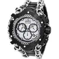 Invicta Gladiator - PANDA 48612 Heren Horloge - Quartz Uurwerk - Roestvrij Staal met witte Wijzerplaat - 58mm