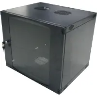 Logilink Professional W09F64B: 19-inch wandmontagepaneel, één stuk, 9 HE, zwartgrijs