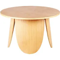 Selsey Salontafel Miranda rond groot | mdf naturel 80x50x80 cm salontafels | NADUVI