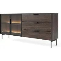 Selsey Ladekast Cala | mdf bruin 181.3x61.6x39.3 cm ladekasten | NADUVI