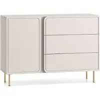 Selsey Ladekast Lachlan | mdf beige 120x85x40 cm ladekasten | NADUVI