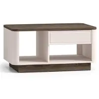 Selsey Vilavio – Salontafel met lade & open vakken, Kasjmier/Eikenlook donker, 90x60 cm