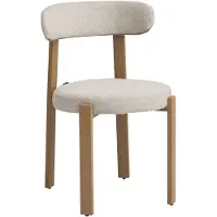 Selsey Afinatte – Eetkamerstoel met bouclé bekleding, Beige