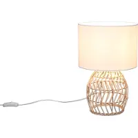TRIO Schemerlamp Rike Met Rotan