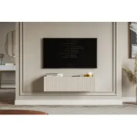Selsey TV-meubel Vesper zwevend 100 cm | mdf beige 100.80000305175781x28.5x31.600000381469727 cm tv-meubels | NADUVI