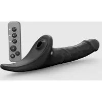 Strap-On-Me - Multi Orgasm Realistische Dildo - Strapless Strap-on met Flapper Technologie - Zwart