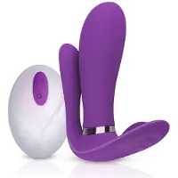 Teazers - Purple Pleaser Vibrator met Afstandsbediening - Oplaadbaar - Waterproof - Vibrators voor Vrouwen - Sex Toys voor Vrouwen - Buttplugs - G-Spot Vibrator - Buttplug Vibrator - Dildo - Paars
