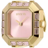 Invicta Mini 49586 Dames Horloge - Quartz Uurwerk - Roestvrij Staal met roze Wijzerplaat - 21mm
