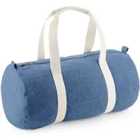 Bagbase BG646 Denim Barrel Bag