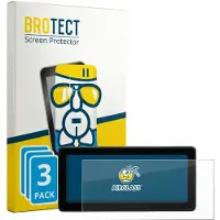 BROTECT Screenprotector 3 Stuks voor Fiat Grande Panda Hybrid 2025 Uconnect 5 Infotainment 10.25" Beschermglas transparant