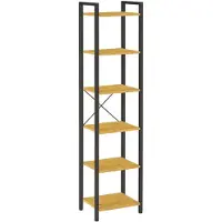 Begryf - Opbergrek - eiken/zwart - metaal - 39,5x30x187,5 cm