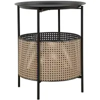 Mauro Ferretti Ronde tafel met opbergmand, Ø 40 cm