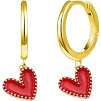 Charme Bijoux Oorbellen Shine & Love - 14K goudverguld-
