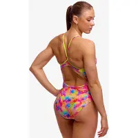 Funkita - Women's Diamond Back One Piece - Badpak 42, meerkleurig