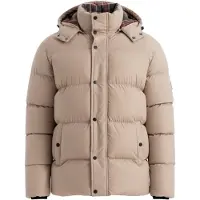 OMBRE Winterjas 'OM-JAHP-0205' lichtbeige
