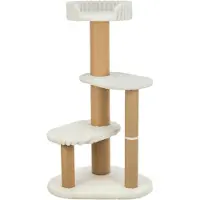 Trixie Krabpaal Beige - Jute Pluche Ligplateau - 75x55x132 cm