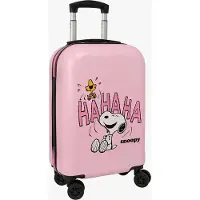 Snoopy 20´´ 40.1l 34.5x20x55 Cm Trolley Bag Roze Kinderen