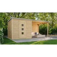 Weka Tuinhuis Met Overkapping 413 Type B Gr2 300x596cm