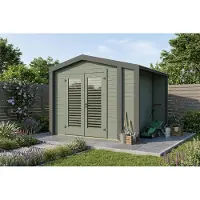 Weka Tuinhuis Killarney, 300x250 cm, groen-grijs, 28 mm