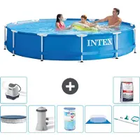 Intex Framezwembad, rond - 366x76 cm - 8-delig, model S31569