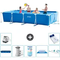 Intex Rechthoekig zwembad - 450x220x84 cm - 8-delig - Model S30268