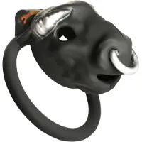 Master Series Bull - peniskooi met stierenkop (zwart)