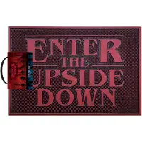 Ginza.se Stranger Things Enter The Upside Down Rubberen Deurmat Rood/Zwart - Officiële Merchandise