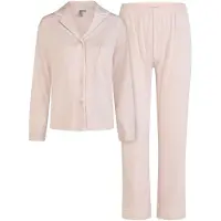 Louise Pyjama 'Women's Homewear Loungewear Long Soft & Comfortable rose' rosa