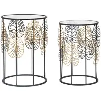 Mauro Ferretti Tafel Foglie Glam Coppia Ø 38×55 cm