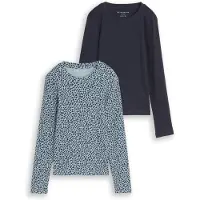 Tom Tailor Shirt nachtblauw / lichtblauw