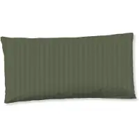 Descanso Kussensloop Katoen Satijn Hotel Sevilla - olive green 40x80cm