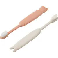 Liewood Tandenborstel Kids Fabio Classic Toddler Toothbrush Pale Tuscany / Sandy (Set van 2)