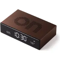 Lexon LCD-klokradio Flip Premium Brons