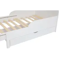 Vente-unique Meegroeibed hout wit 90 x 140 cm, 90 x 200 cm
