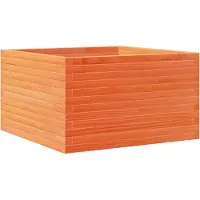 vidaXL Plantenbak 80x80x45,5 cm massief grenenhout wasbruin