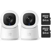 Eufy 2-PACK Security - Indoor Cam C220 + SD card 64 GB - Bundel
