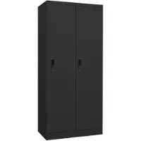 vidaXL Kledingkast 80x50x180 cm staal antracietkleurig