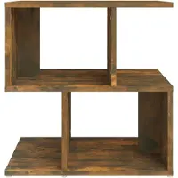 vidaXL Nachtkastje 50x30x51,5 cm bewerkt hout gerookt eikenkleurig