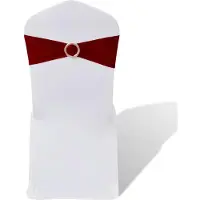 vidaXL Decoratief stoellint met een diamant 25 stuks (wijnrood)
