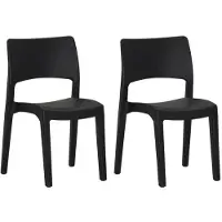vidaXL Tuinstoelen 2 st polypropeen antraciet