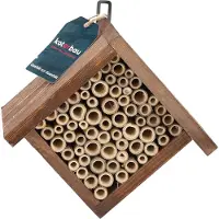 KOTARBAU Insectenhotel Voor In De Tuin, Hout, 240 x 240 mm, Bruin, Lieveheersbeestjes Huisje, Insectenhotel Voor Wilde Bijen, Insectenhuis om op te Hangen