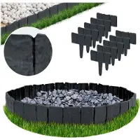 Plonos tuinborder 250 cm PL-962 antraciet