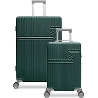Bhppy Kofferset 2 delig - Handbagage koffer 28L - Reiskoffer 86L - TSA slot - Signature kofferset Jungle Green