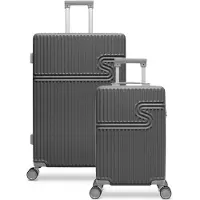 Bhppy Kofferset 2 delig - Handbagage koffer 28L - Reiskoffer 86L - TSA slot - Signature kofferset Cool Gray
