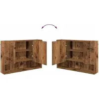 vidaXL Badkamermeubel Set 4 st Oud Hout 35 x 30 x 192 cm